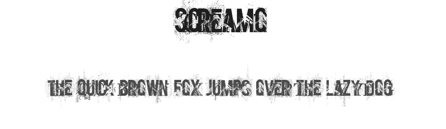 Screamo by Segments Design (aka Last Soundtrack) — Decorative Font
