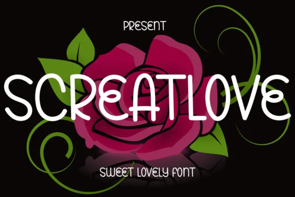 Screatlove Font by Berkah Shop — Script Handwritten Font