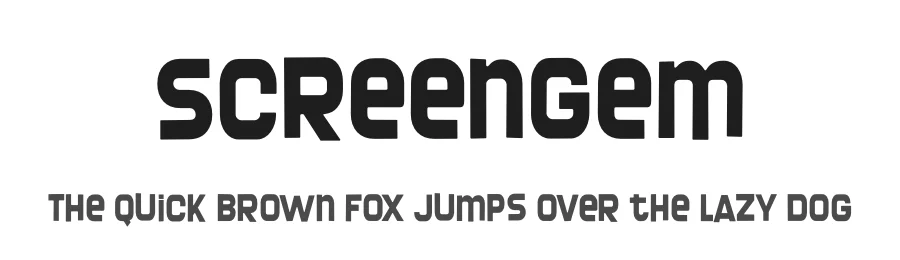 Screengem by Typodermic Fonts — Display Font