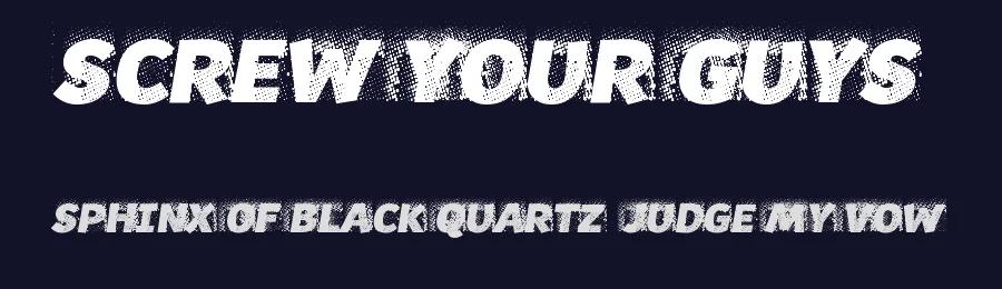Screw your guys! by Font Bureau — Decorative Font — thumbnail 2