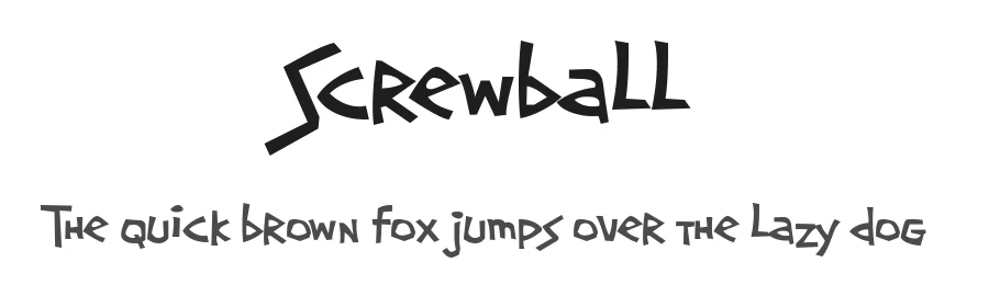 Screwball by Harold's Fonts — Decorative Font