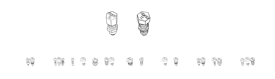 Screws by Vladimir Nikolic — Dingbats Font