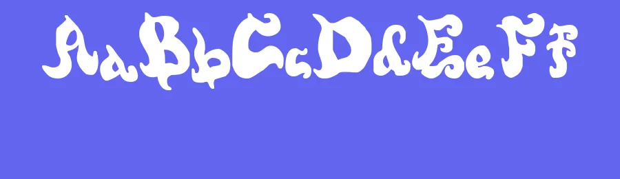 Screwy Melted Wax by Heather Daniel — Decorative Font — thumbnail 3
