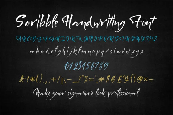 Scribble Font by OWPictures — Script Handwritten Font