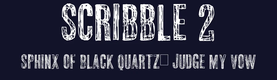 Scribble 2 by Andrus Peegel — Decorative Font — thumbnail 2