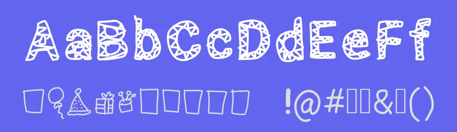 Scribbled by kizzles the cat — Decorative Font — thumbnail 3