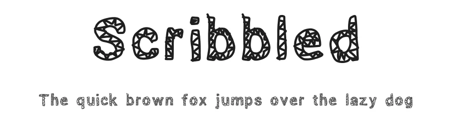 Scribbled by kizzles the cat — Decorative Font