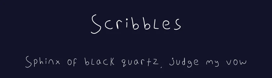 Scribbles by MuudyBwoos — Script Handwritten Font — thumbnail 2