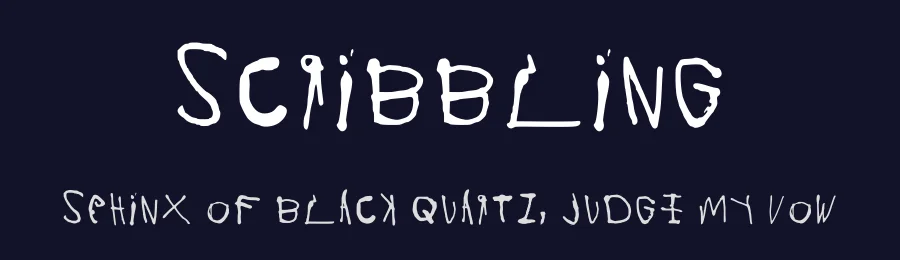 Scribbling by bebezaharabenet12 — Script Handwritten Font — thumbnail 2