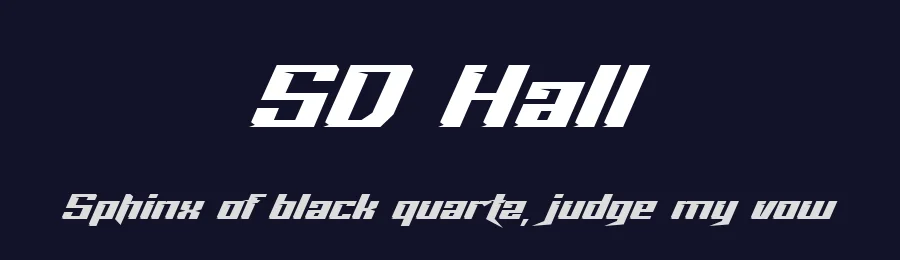 SD Hall by Sompong Pradubboot — Display Font — thumbnail 2