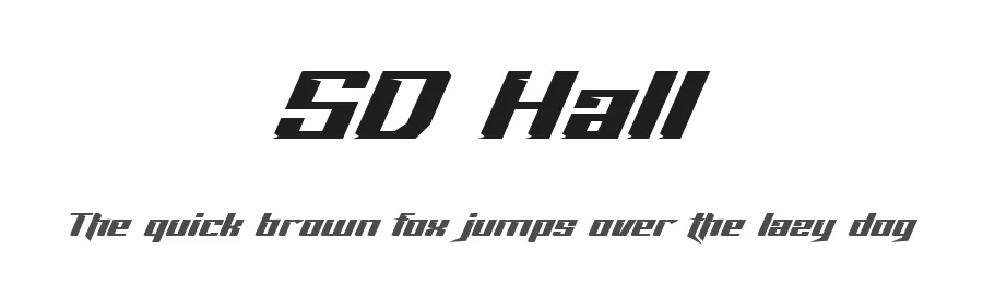 SD Hall by Sompong Pradubboot — Display Font