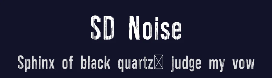 SD Noise by Suhee Hwang — Decorative Font — thumbnail 2