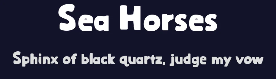 Sea Horses by Brithos Type — Decorative Font — thumbnail 2