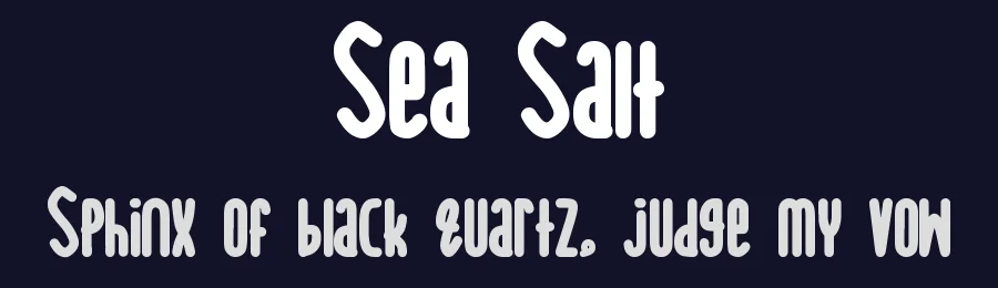 Sea Salt by The Docallisme - Amry Al Mursalaat — Decorative Font — thumbnail 2