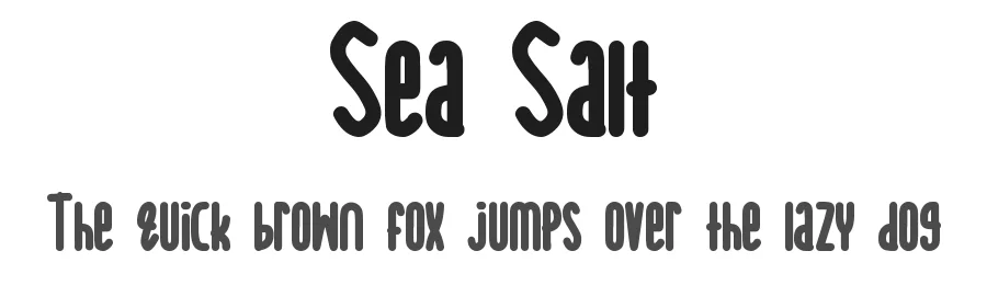 Sea Salt by The Docallisme - Amry Al Mursalaat — Decorative Font
