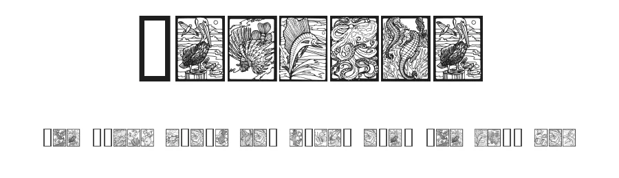 Sealife by House of Lime — Dingbats Font