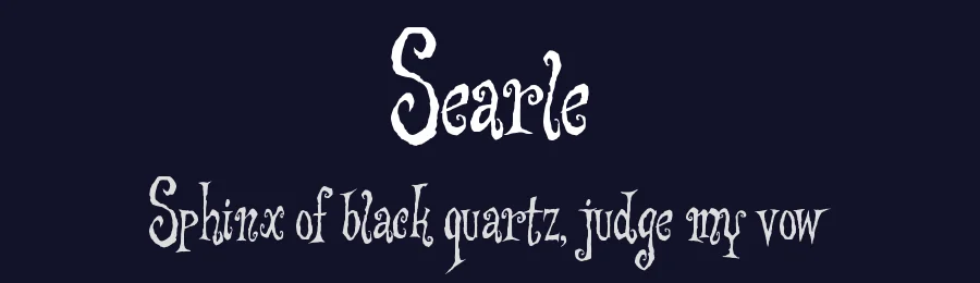 Searle by Marcel de Jong — Decorative Font — thumbnail 2