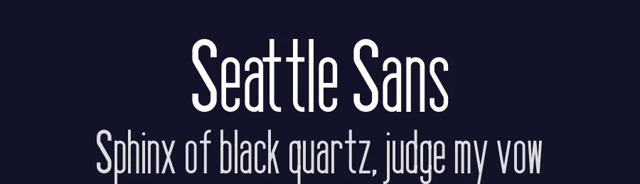 Seattle Sans by Ash Pikachu Font — Sans Serif Font — thumbnail 2