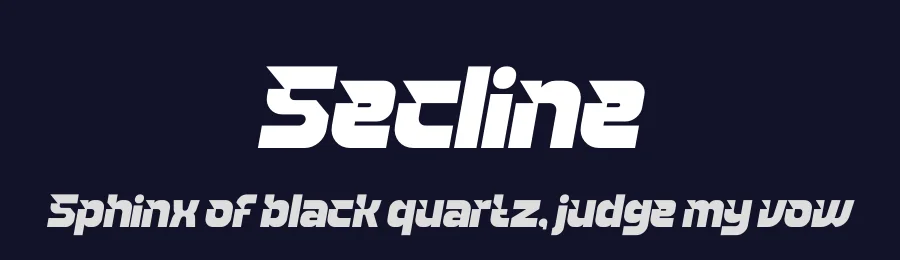 Secline by Timelesstype Studio — Display Font — thumbnail 2
