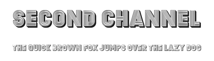 Second Channel by Vladimir Nikolic — Decorative Font