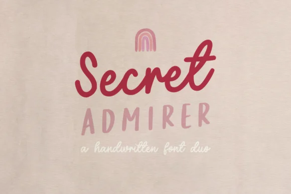 Secret Admirer Font by Bluestudio by Bluestudio — Script Handwritten Font