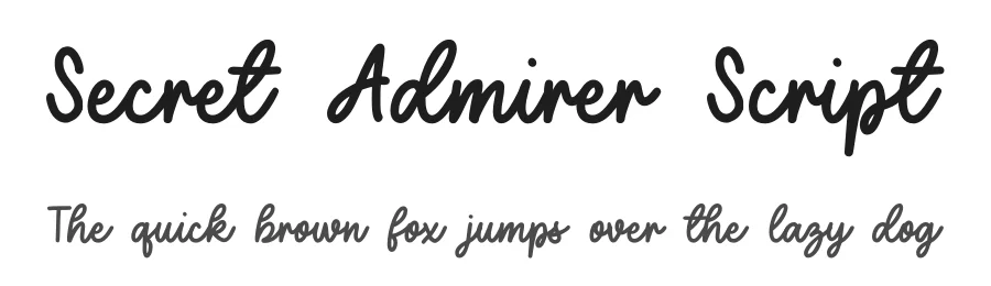 Secret Admirer Script