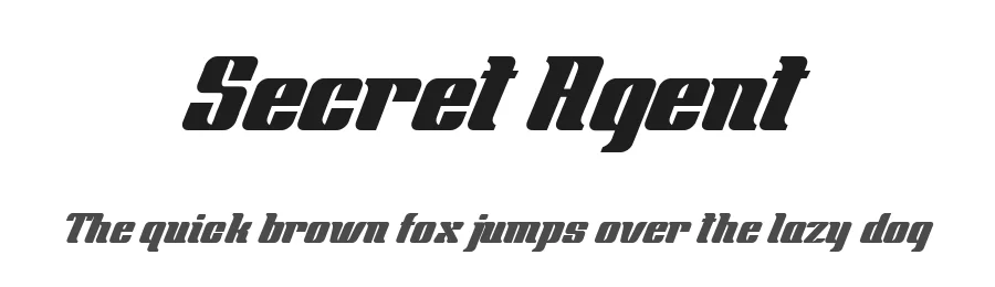 Secret Agent by Billy Argel Fonts ® — Display Font