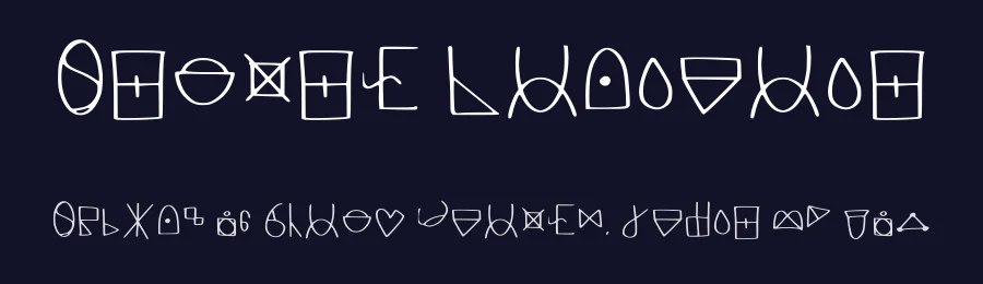 Secret Language by Sock Knife — Dingbats Font — thumbnail 2