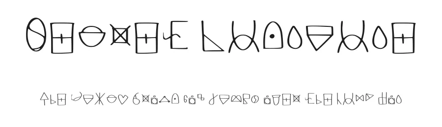 Secret Language by Sock Knife — Dingbats Font