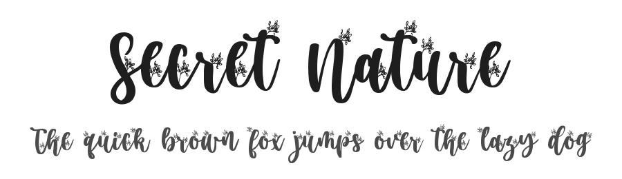 Secret Nature by DM Letter Studio - Dimas Prasetyo — Decorative Font