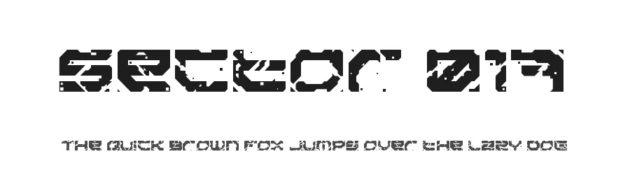 Sector 017 by Neoqueto — Display Font