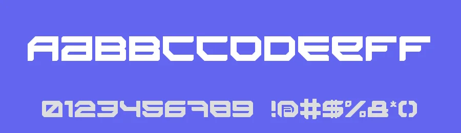 Sector 034 by Neoqueto — Display Font — thumbnail 3
