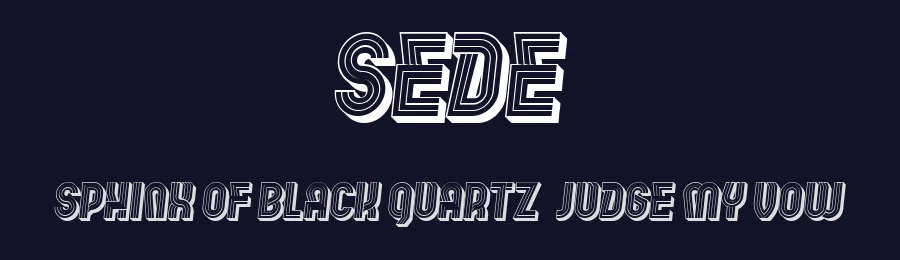 Sede by Vladimir Nikolic — Decorative Font — thumbnail 2