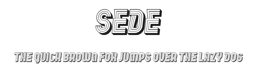 Sede by Vladimir Nikolic — Decorative Font