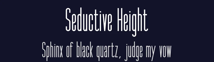 Seductive Height by Wildan Type — Sans Serif Font — thumbnail 2