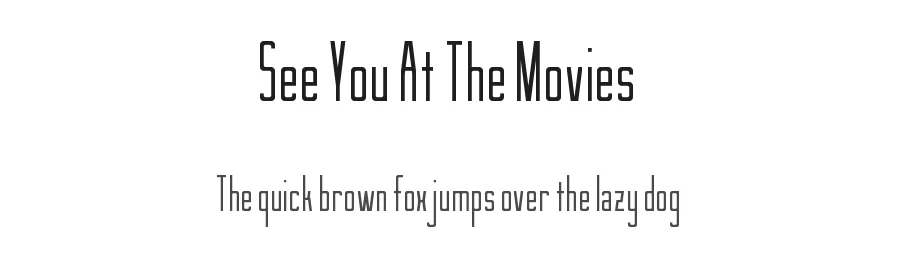 See You At The Movies by Chequered Ink — Sans Serif Font