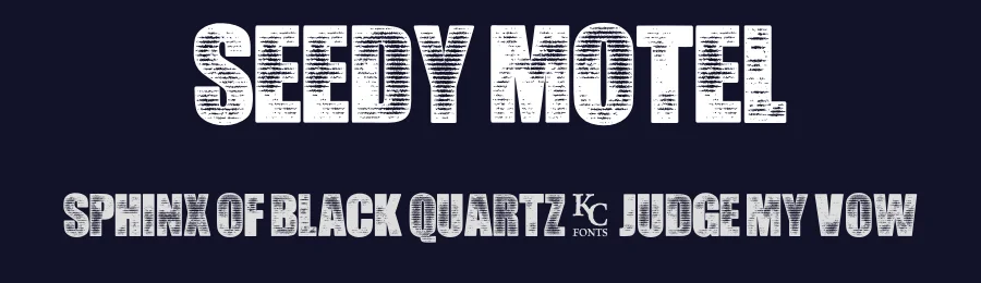 Seedy Motel by KC Fonts — Decorative Font — thumbnail 2