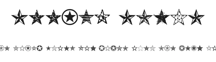 Seeing Stars by Jess Latham — Dingbats Font