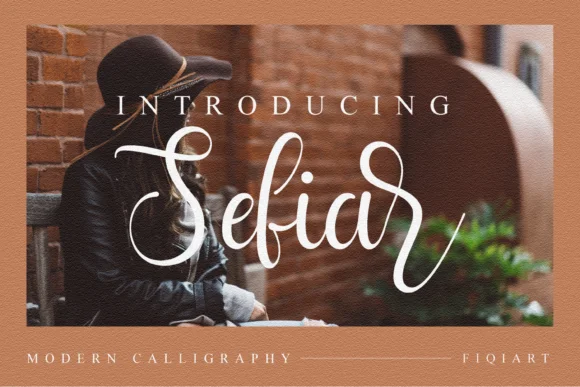 Sefia Font by fiqiart — Script Handwritten Font