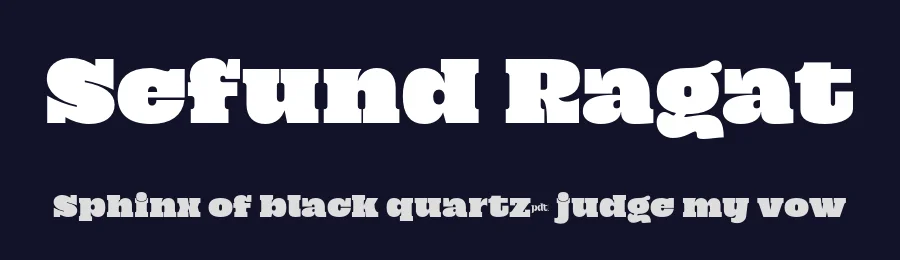 Sefund Ragat by productype.com — Serif Font — thumbnail 2
