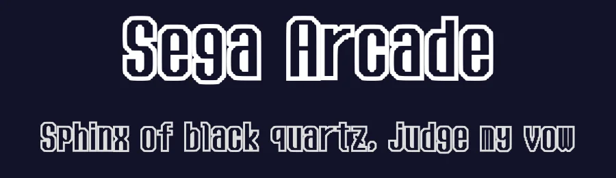 Sega Arcade by sks2002 sks2002 — Display Font — thumbnail 2