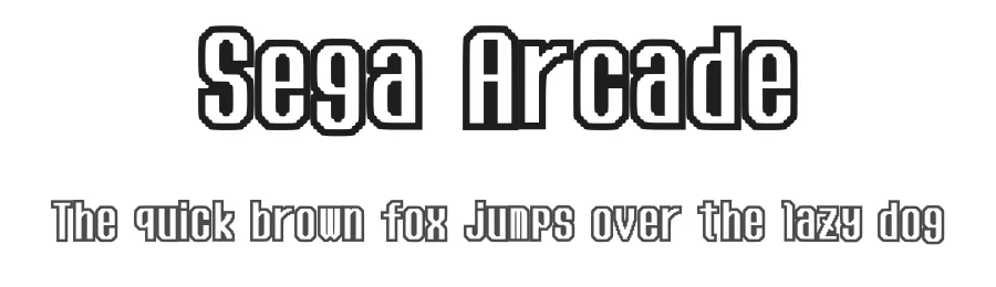 Sega Arcade by sks2002 sks2002 — Display Font