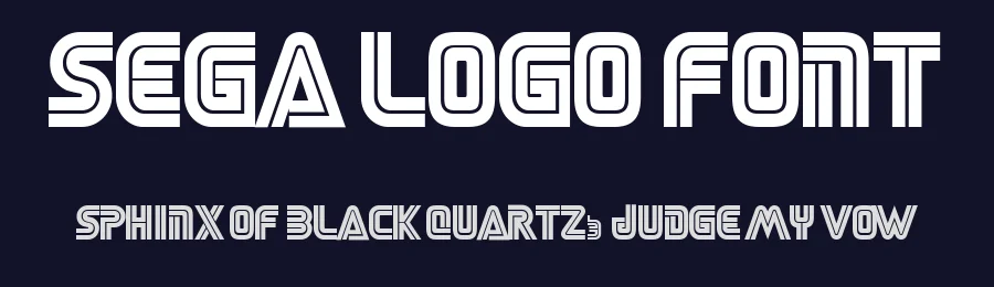 Sega Logo Font — Display Font — thumbnail 2