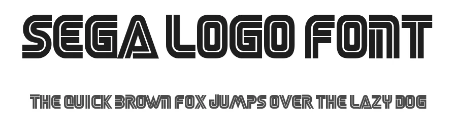 Sega Logo Font — Display Font