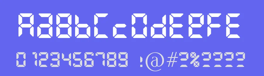 Segment 7 by GSeven — Display Font — thumbnail 3