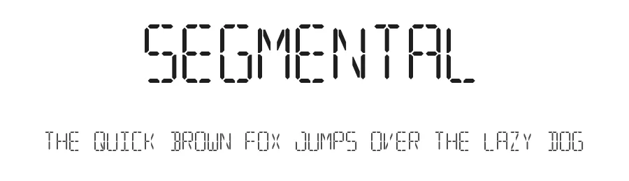 Segmental by Ryan Smith — Display Font