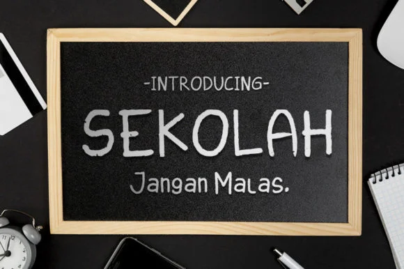 Sekolah Font by klakonstudio — Script Handwritten Font