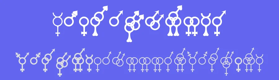 Sekushii by Luc Devroye — Dingbats Font — thumbnail 3