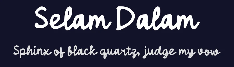 Selam Dalam by wepfont.com — Script Handwritten Font — thumbnail 2
