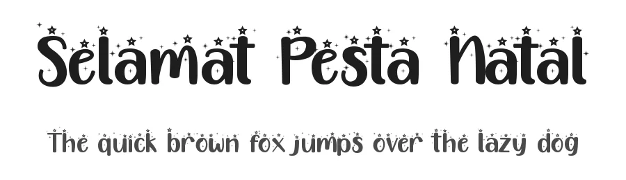 Selamat Pesta Natal by PutraCetol Studio — Decorative Font